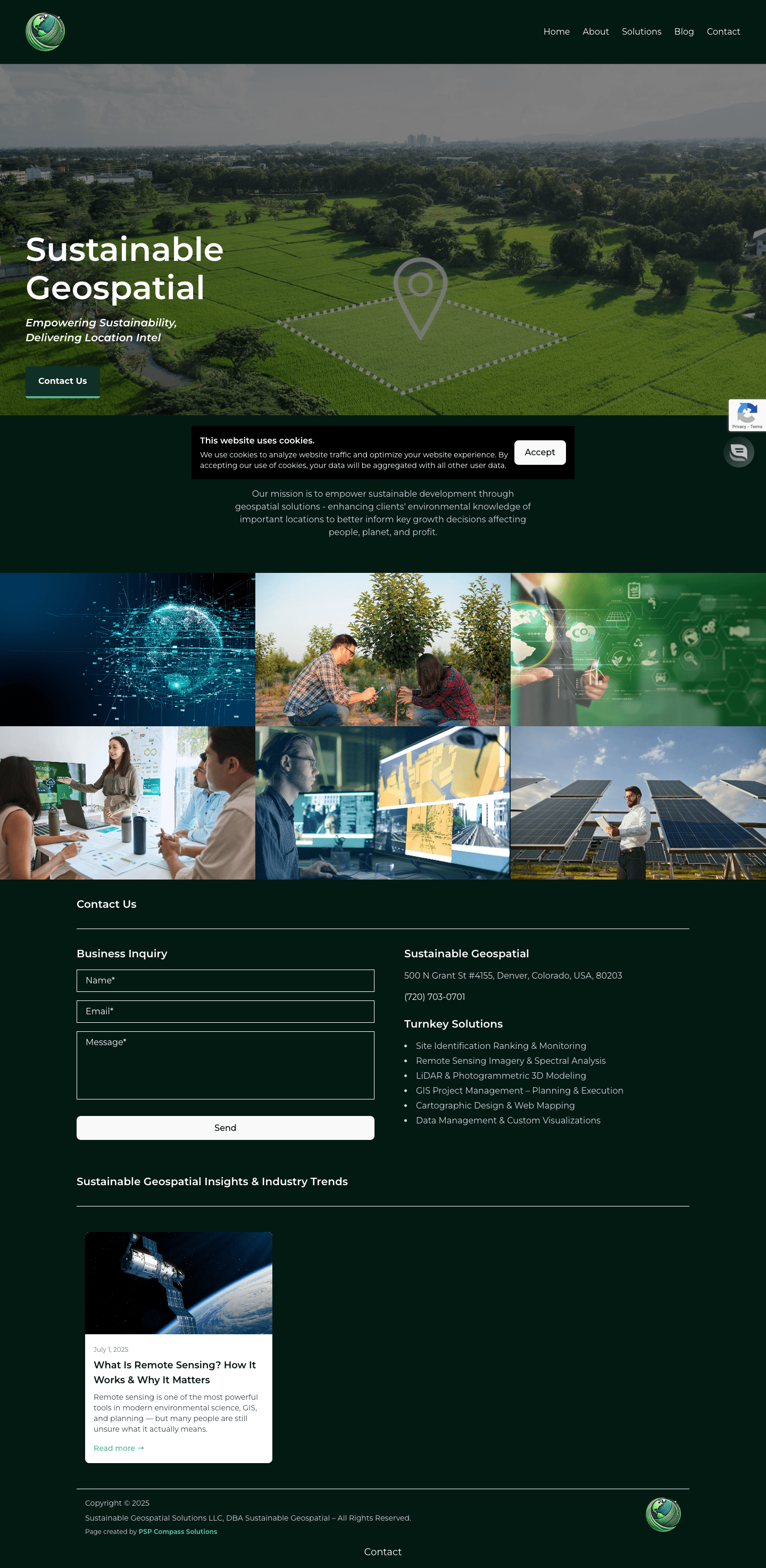 Sustainable Geospatial